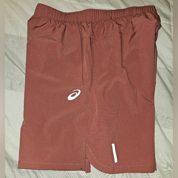 ASICS Men's Core Running Rust-Brown Athletic Shorts Small - Picture 6 of 7